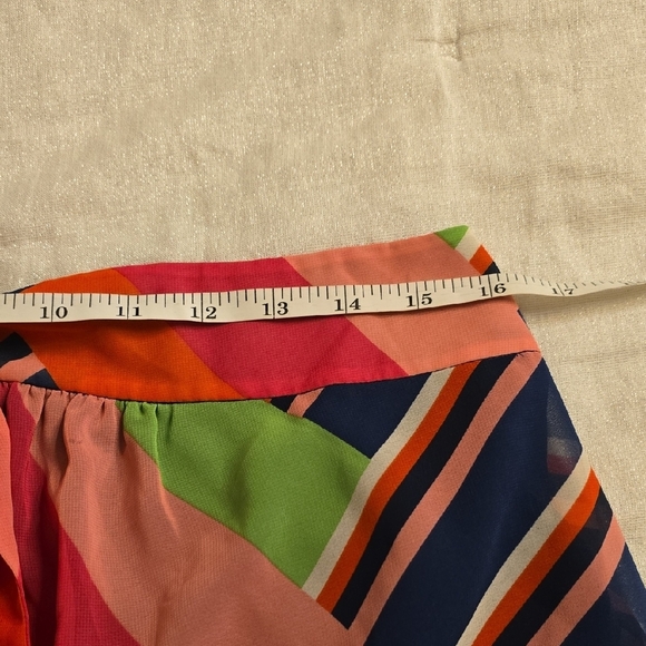 Trina Turk Multicolor Striped Midi Skirt - Picture 11 of 13